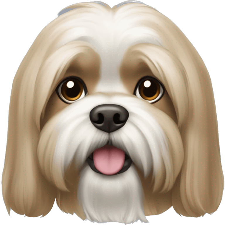 Light brown Lhasa apso emoji