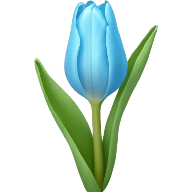 light blue tulip emoji