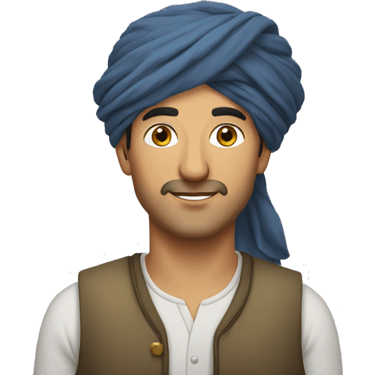 Kurdish man with turban emoji