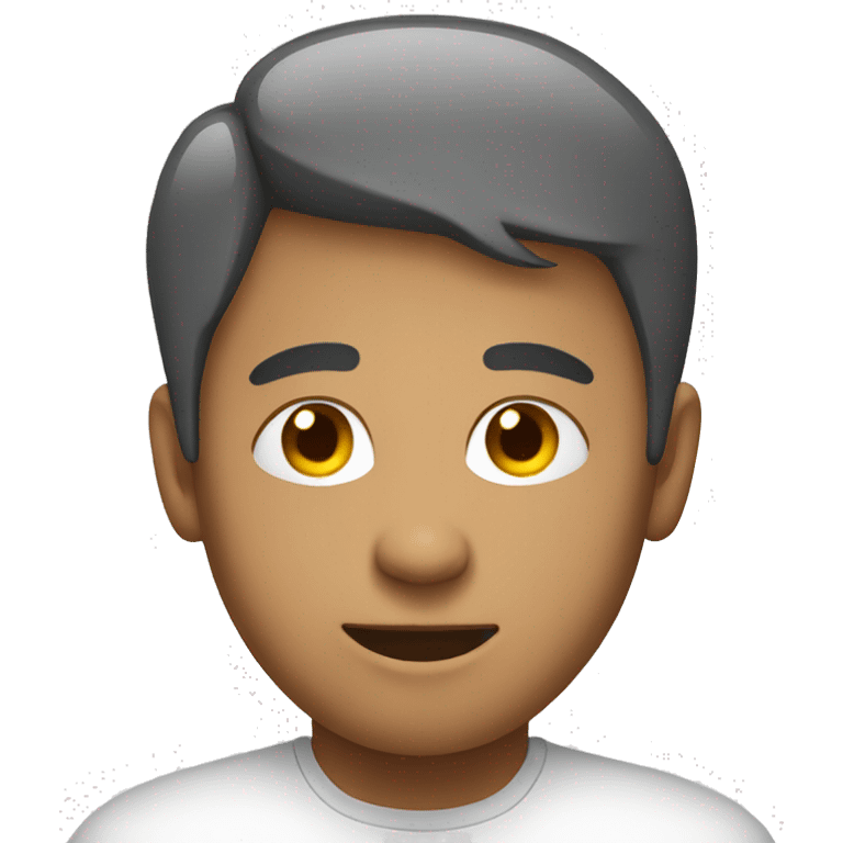 a person on white backdrop emoji