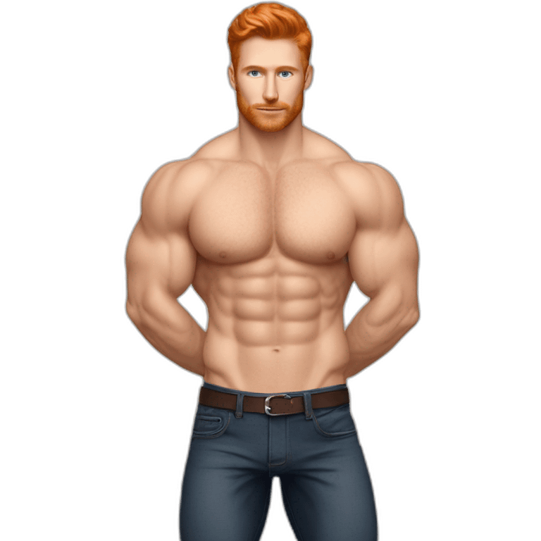 sexy-fit-pose-gingerbrunette-caucasian-gayharness-man emoji