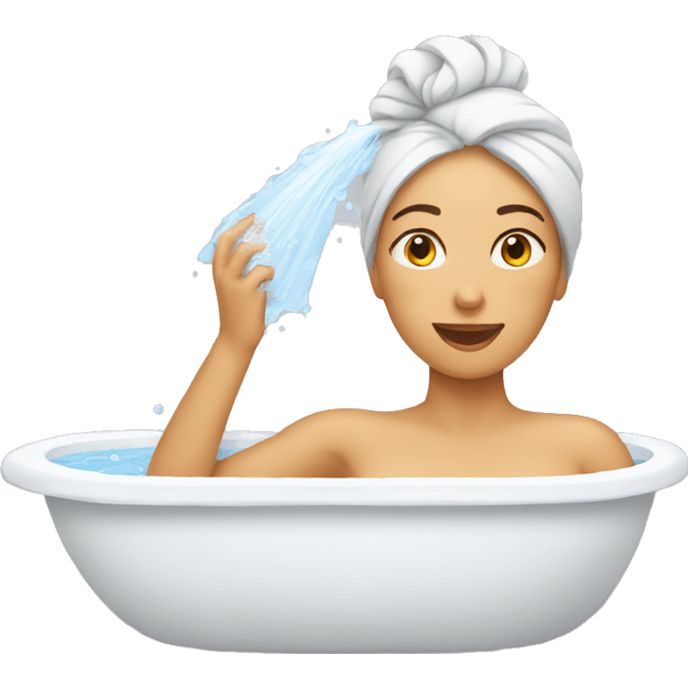 woman bathing emoji