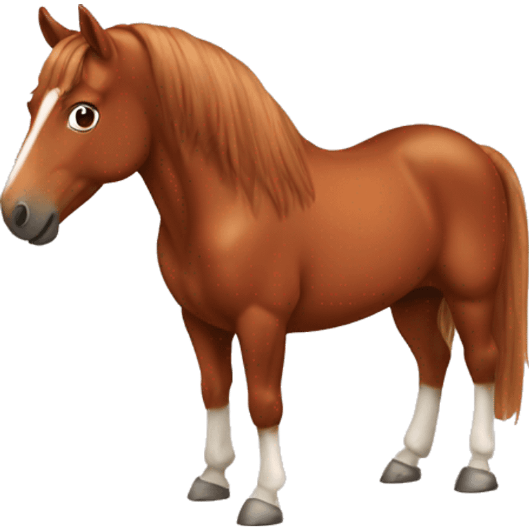 chestnut horse emoji