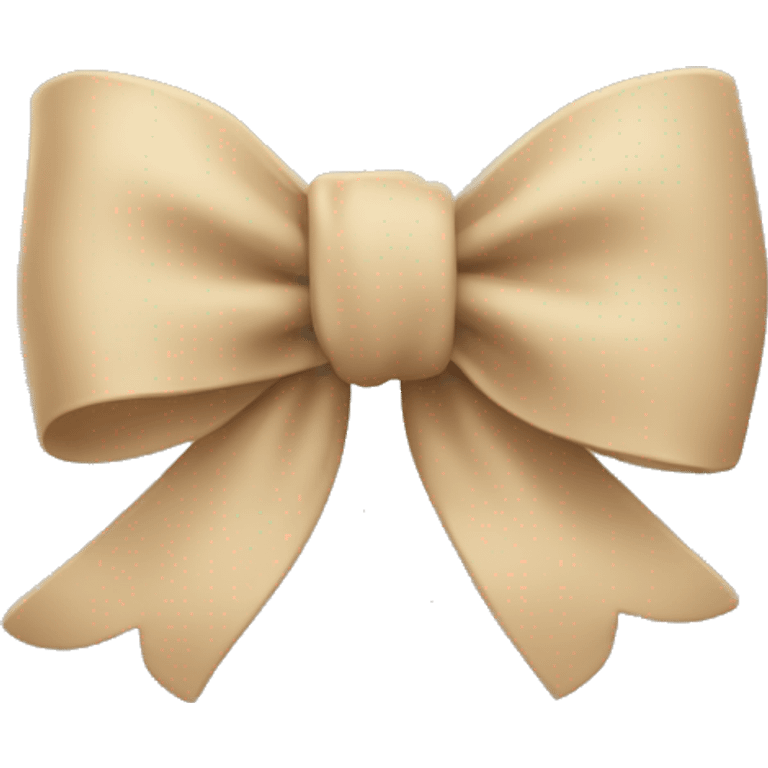 Beige bow emoji