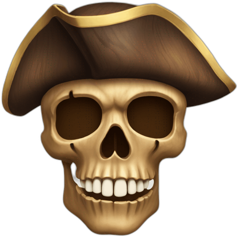 Pirate walnut skull  emoji