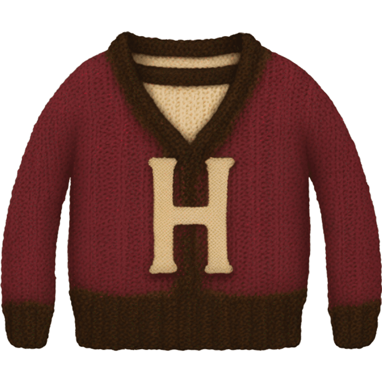 Harry Potter knitted sweater with a letter H emoji