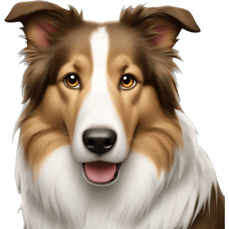 Perro collie macho emoji