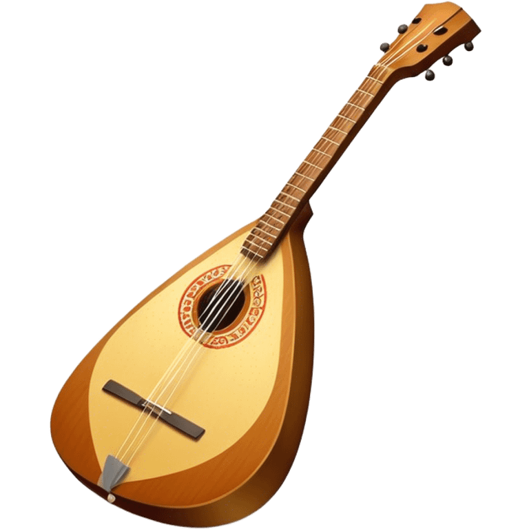 Russian balalaika. The background should be transparent. emoji