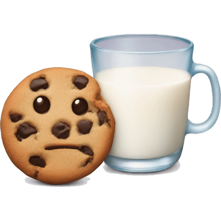 cookies and a glass of milk emoji