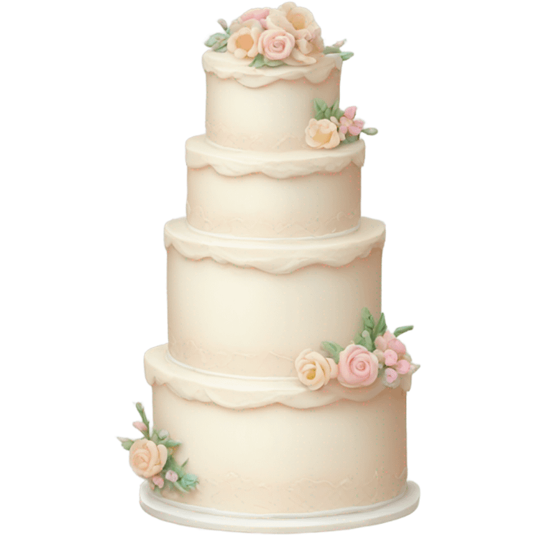 Small cute wedding cake emoji