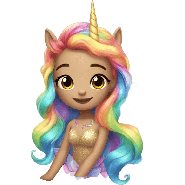 rainbow unicorn horned sparkling butterfly mermaid  emoji