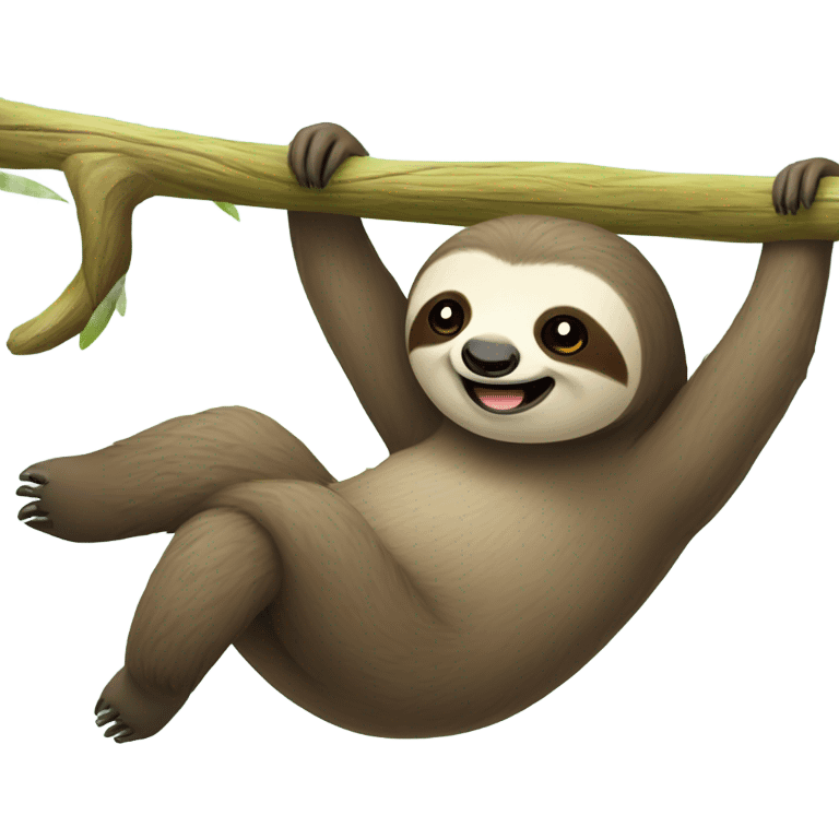 happy sloth emoji