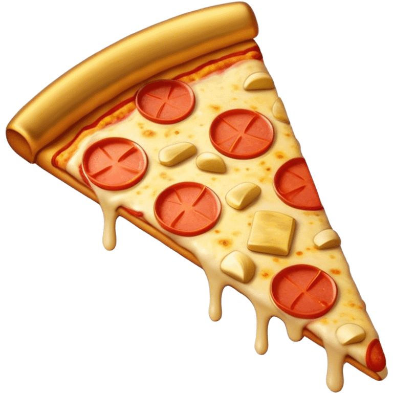 Pizza with gold bars emoji