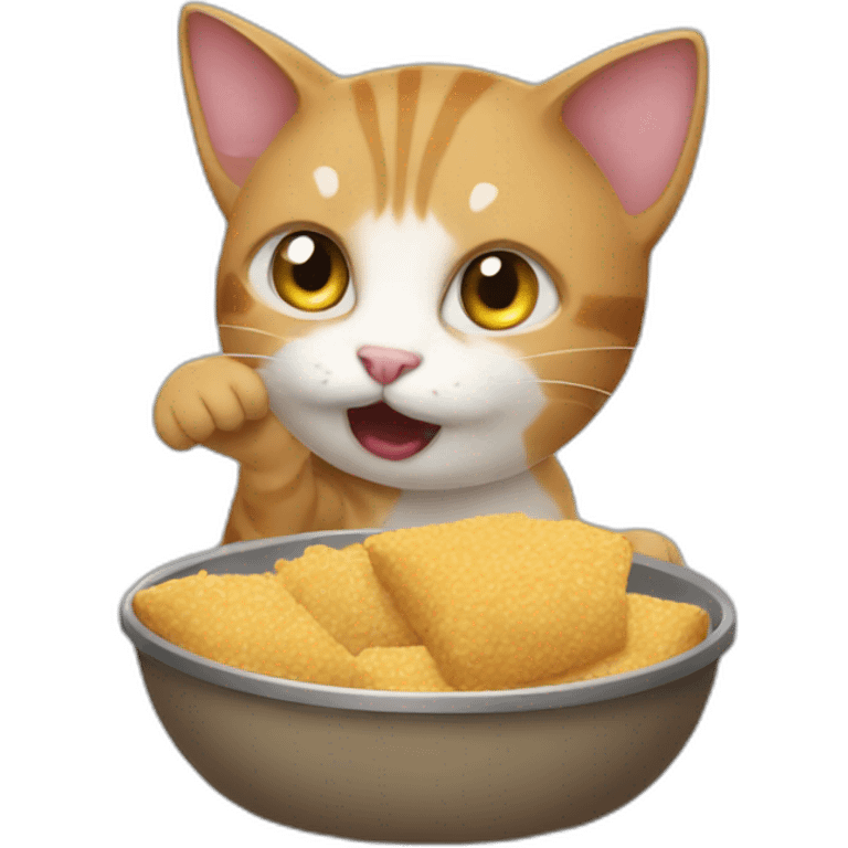 cat stealing food emoji