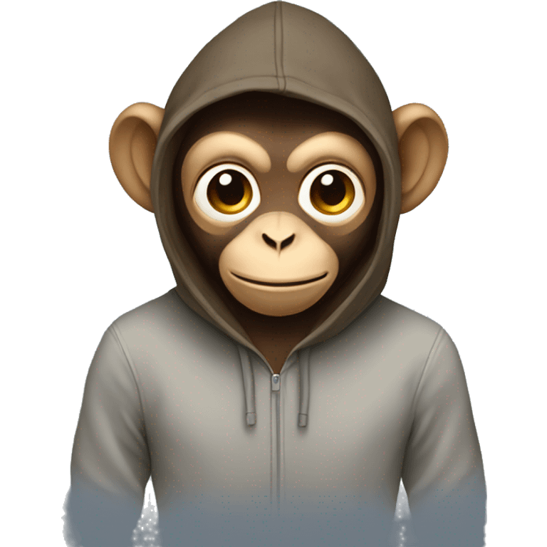 monkey with a hoodie emoji