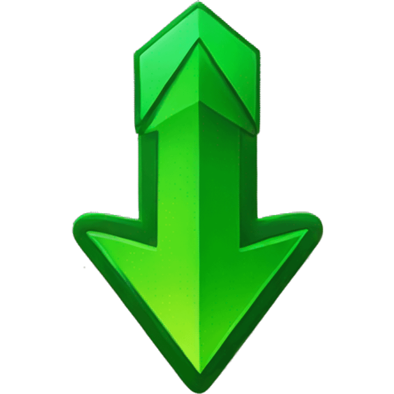 green arrow up badge emoji