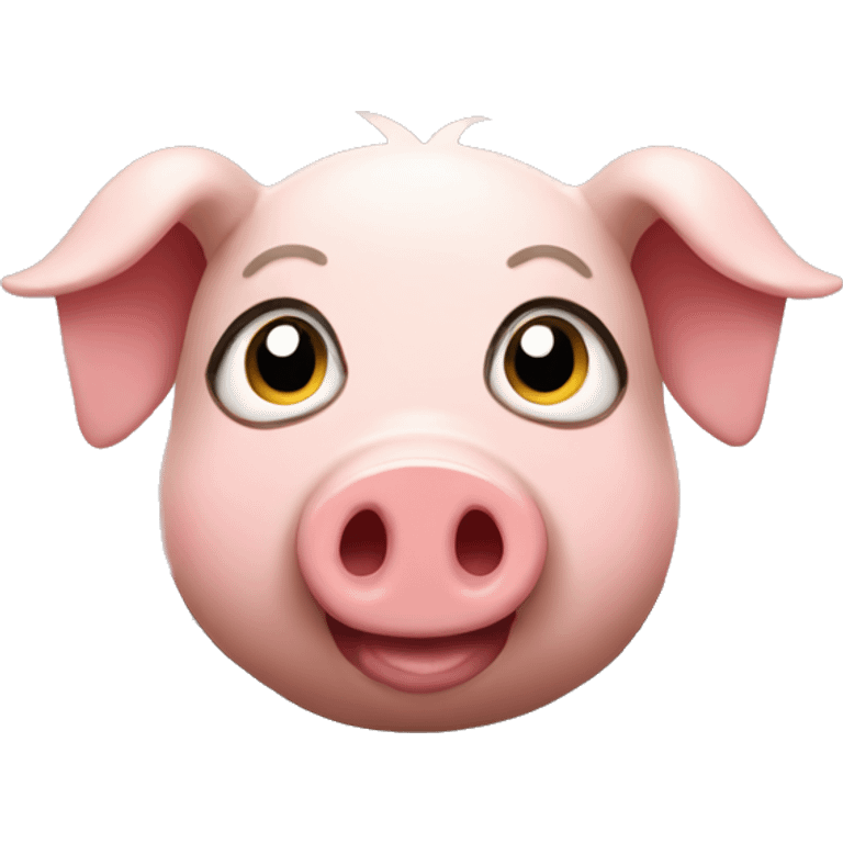 Cute pig face covered in mud emoji