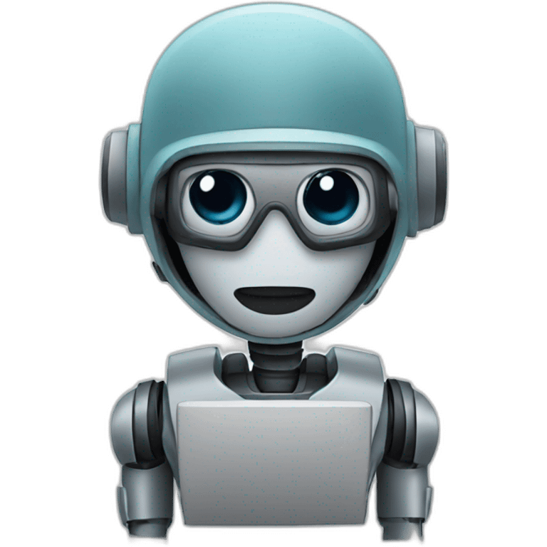 robot reporter emoji