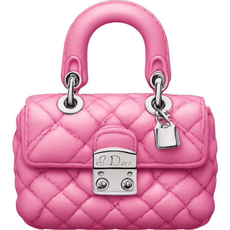 Pink mini miss Dior bag emoji