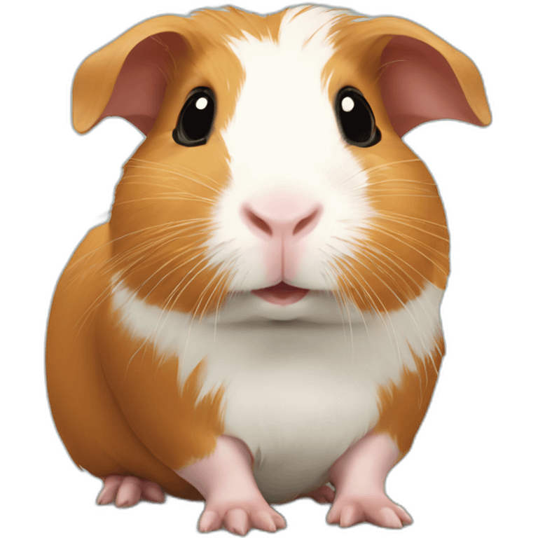 Guinea pig with baby guinea pig emoji