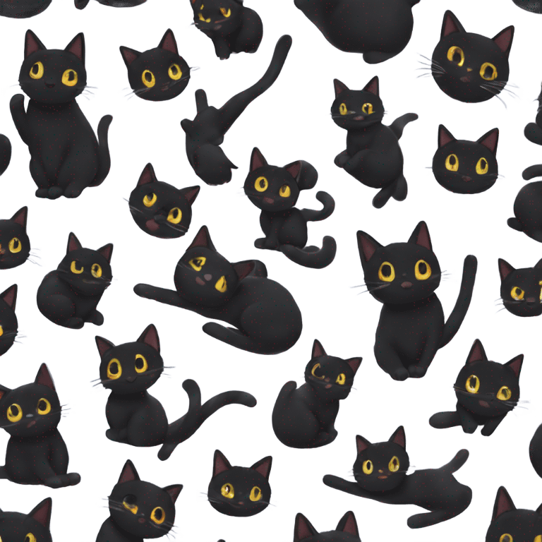 jiji and lily cats from kiki delivery service  emoji