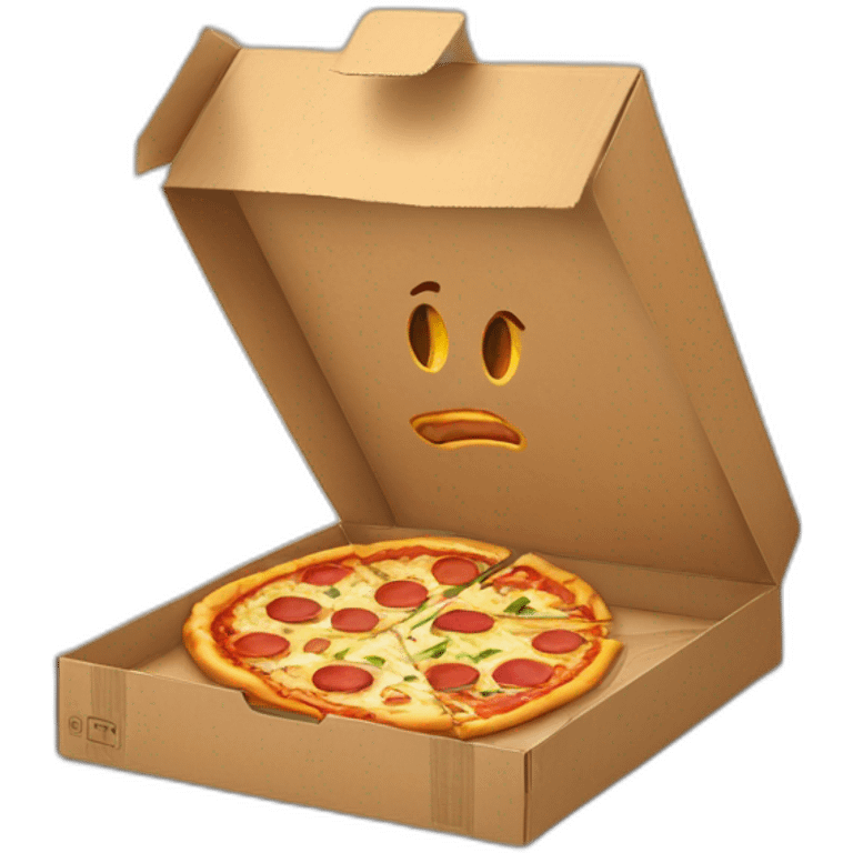 pizza under a box trap emoji