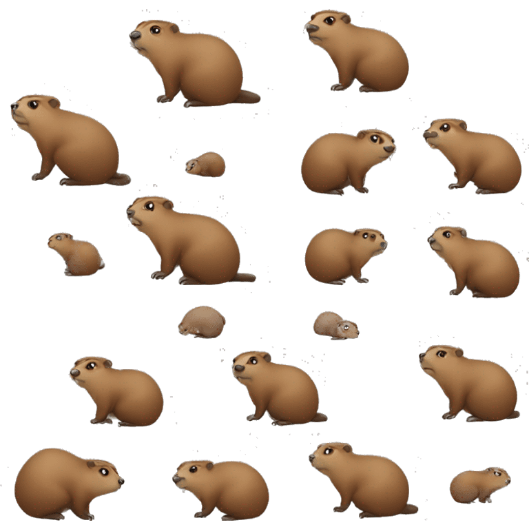 Groundhog pooping  emoji