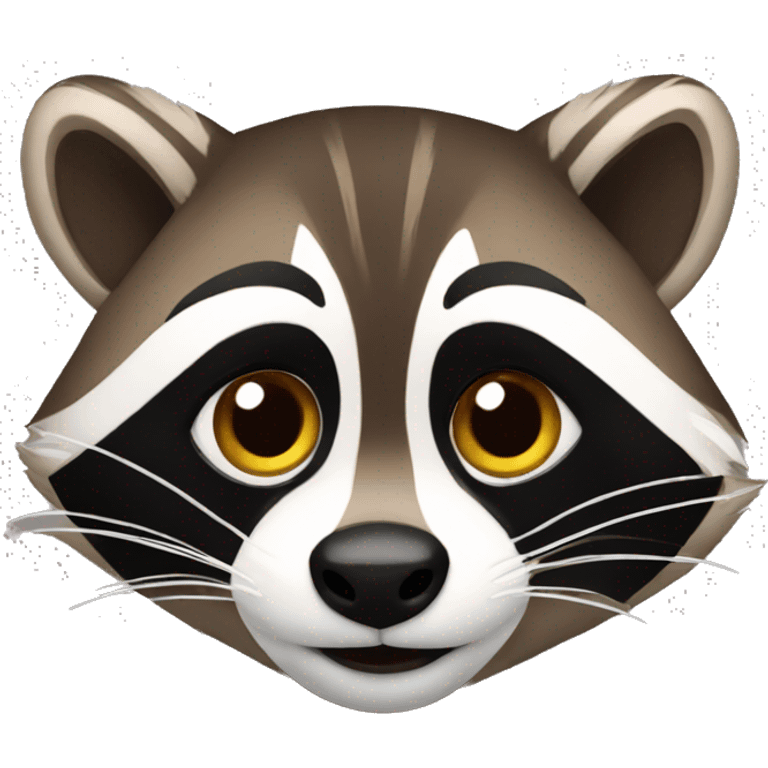 A brown racoon emoji