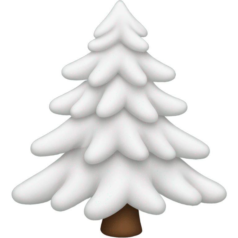 white christmas tree emoji