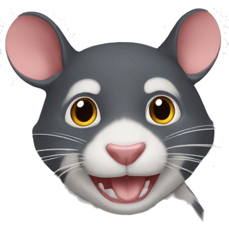 Raton boca tapada emoji