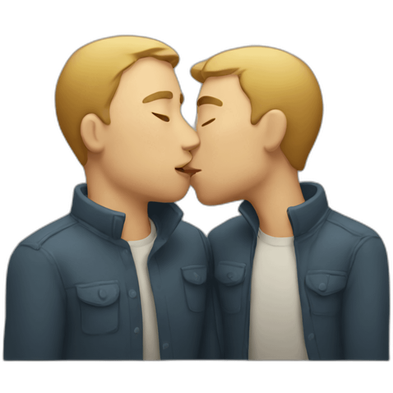 men-kissing emoji