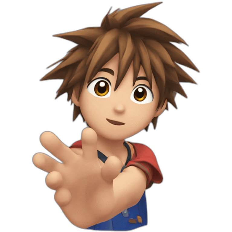 Sora KH giving a mini love gesture emoji