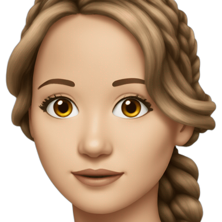 brunette Jennifer Lawrence emoji