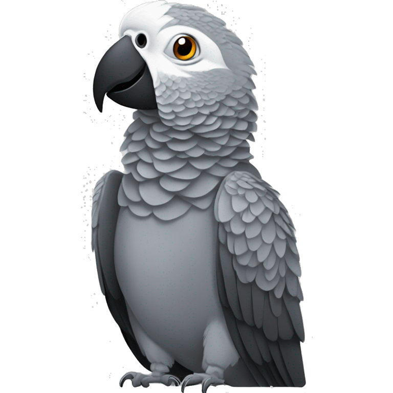 African grey parrot  emoji