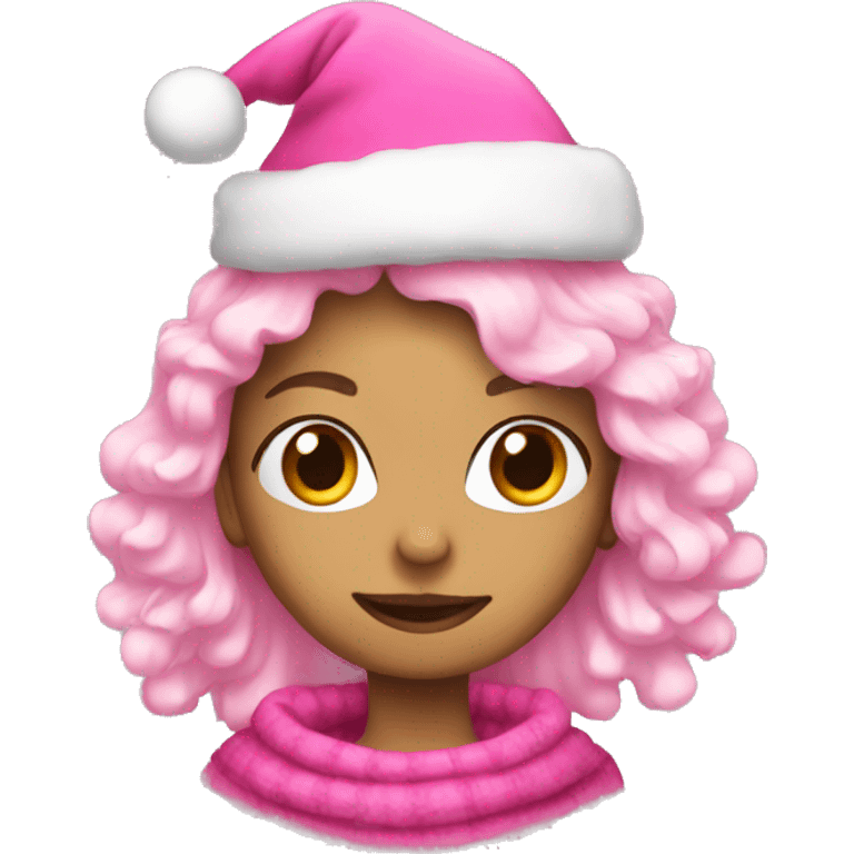 pink christmas emoji