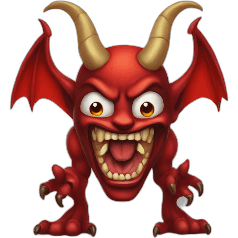 Netanyahu as a devil emoji