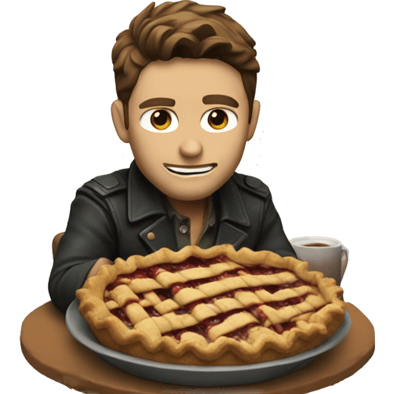 Dean Winchester eating pie  emoji