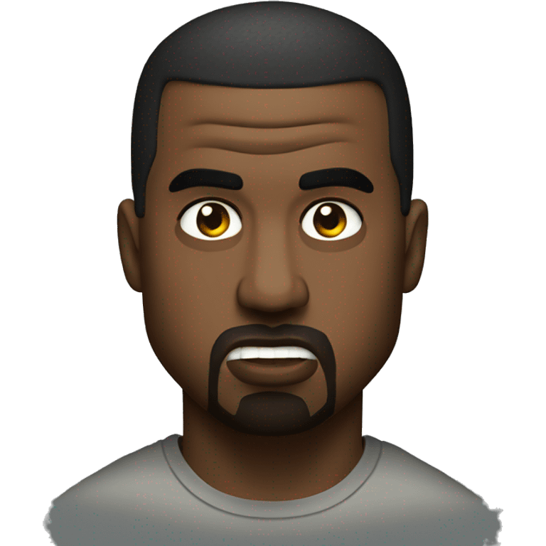 kanye west looking mad emoji