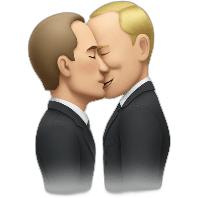 putin kissing a man emoji