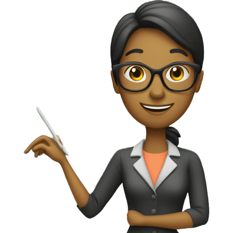 teacher at a blackboard emoji