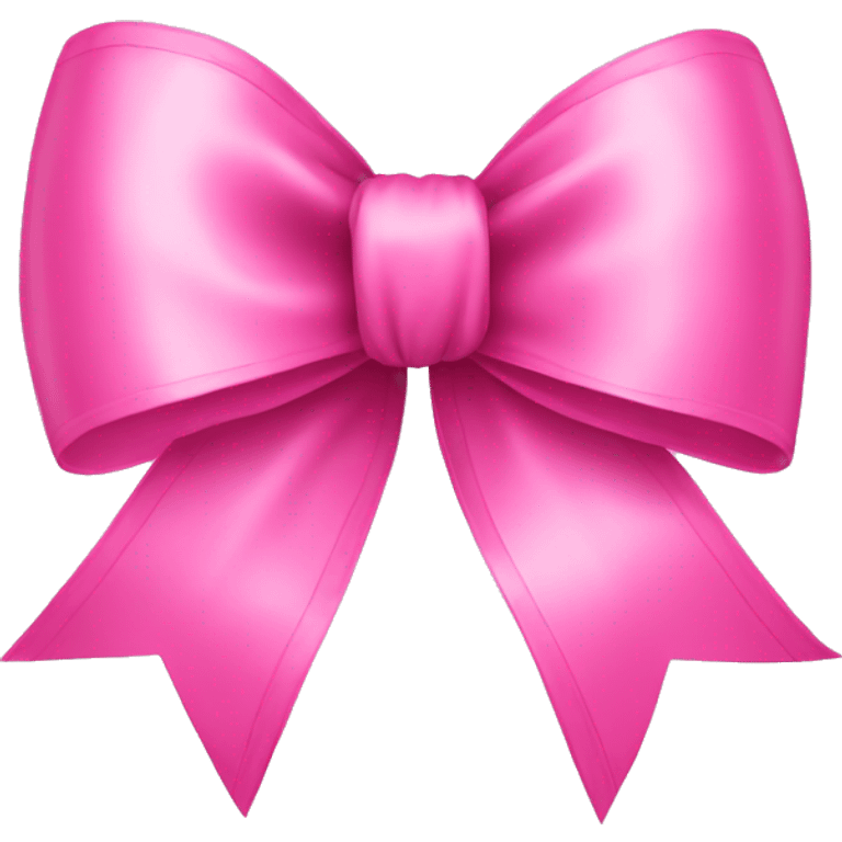 Hanging Pink bow ribbon  emoji