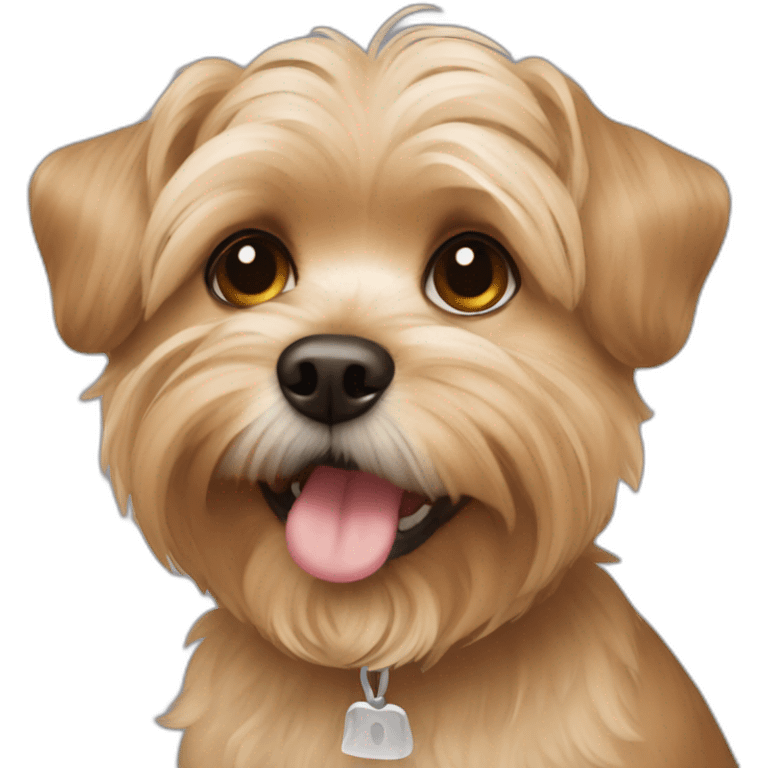 underbite beige shorkie dog emoji