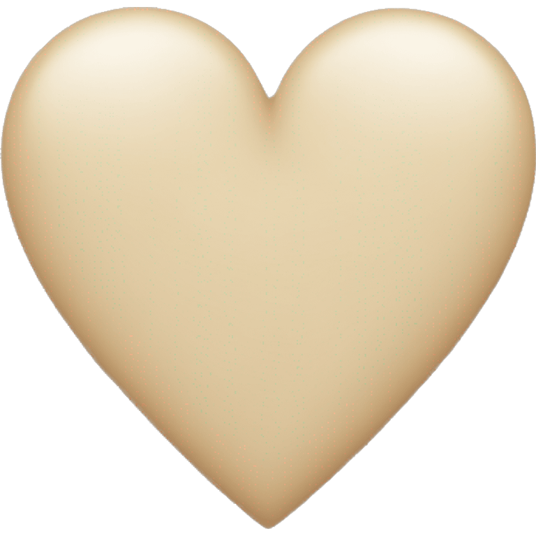 Beige heart  emoji