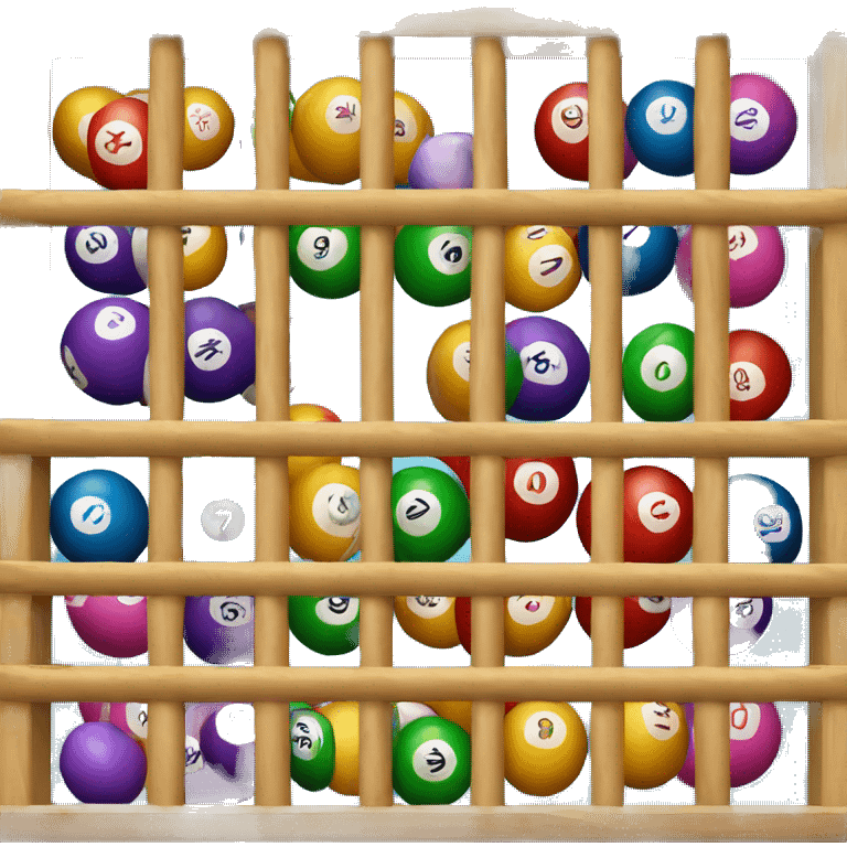 Bingo cage with balls (game)  emoji