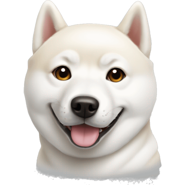 white Shiba Inu  emoji