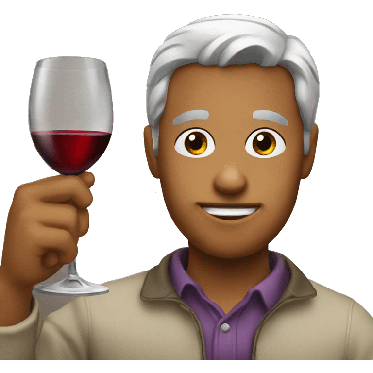 Drinking wine emoji