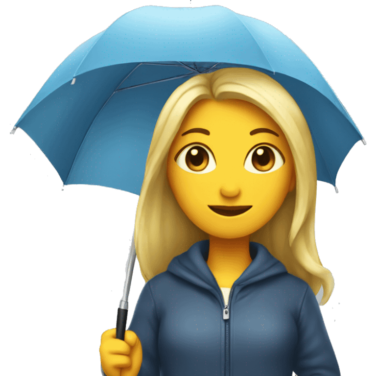 Girl with an umbrella emoji