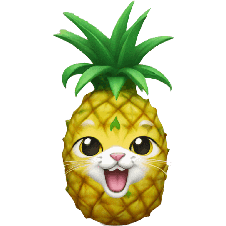 pineapple cat emoji