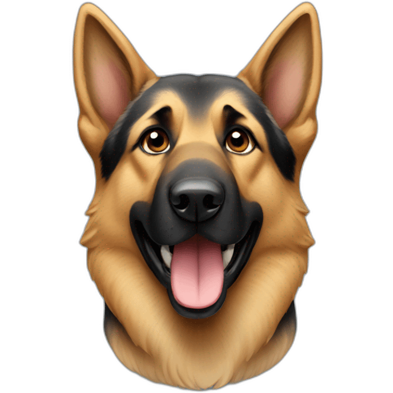 German shepherd dog emoji