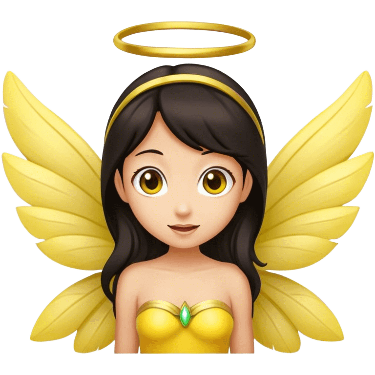 banana fairy with dark hair  emoji